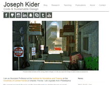 Tablet Screenshot of josephkider.com